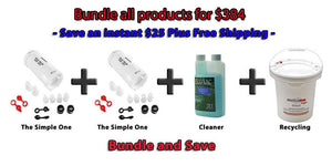 The Simple One Amalgam Separator(x2) & Amalgam Separator 5 Gallon Container Recycling Kit & Vacuum System Cleaner Eco Vac 1 Pint Bottle