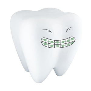 BADER Iron Teeth Molar Shaped Waiting Room Stool, 18" H x 16" W, 1/Pk