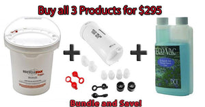The Simple one & 5 Gallon Waste Recycling Kit & Vacuum System Cleaner Eco Vac 1 Pint Bottle