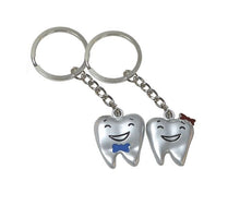 Load image into Gallery viewer, BADER Metal Molar Shaped Tooth Keychain, 20 per pack