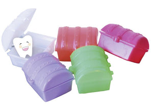 BADER Treasure Chest First Tooth Holder, Assorted Colors, 20 per pack