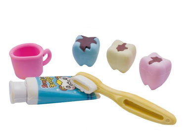 Miniature Dental Theme Eraser Assorted Set of Cases, 20 Per Pack