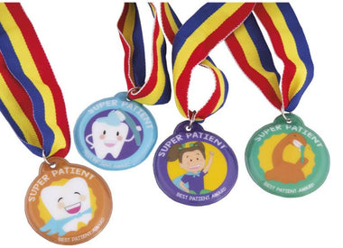 Round Patient Medals, Assorted, 20 Per Pack