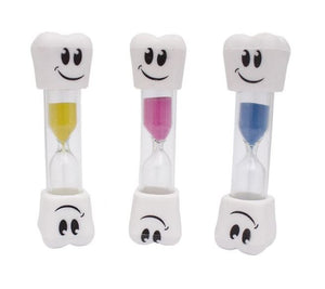 BADER Smiley Face Hourglass Brushing Timer, 2 Minutes, Assorted Colors, 20 per pack