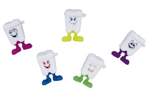BADER Kids First Tooth Holder with Legs, Assorted, 20 per pack