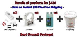 The Simple One Amalgam(x2) & Separator Mounting Bracket(x2) &Vacuum System Cleaner Eco Vac(x2) &Amalgam 5 Gallon Container Recycling Kit